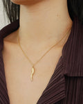 14k Gold Horn Charm