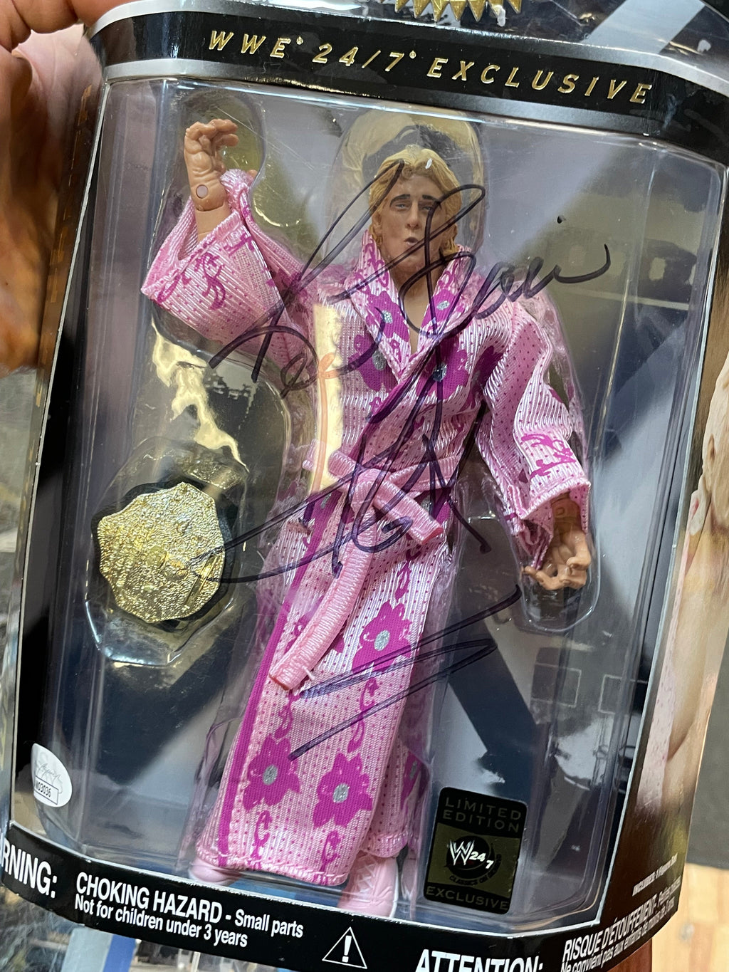 Ric Flair Signed with JSA -24/7 Exclusive- (WWF Classic Superstars, Jakks) **SEALED**