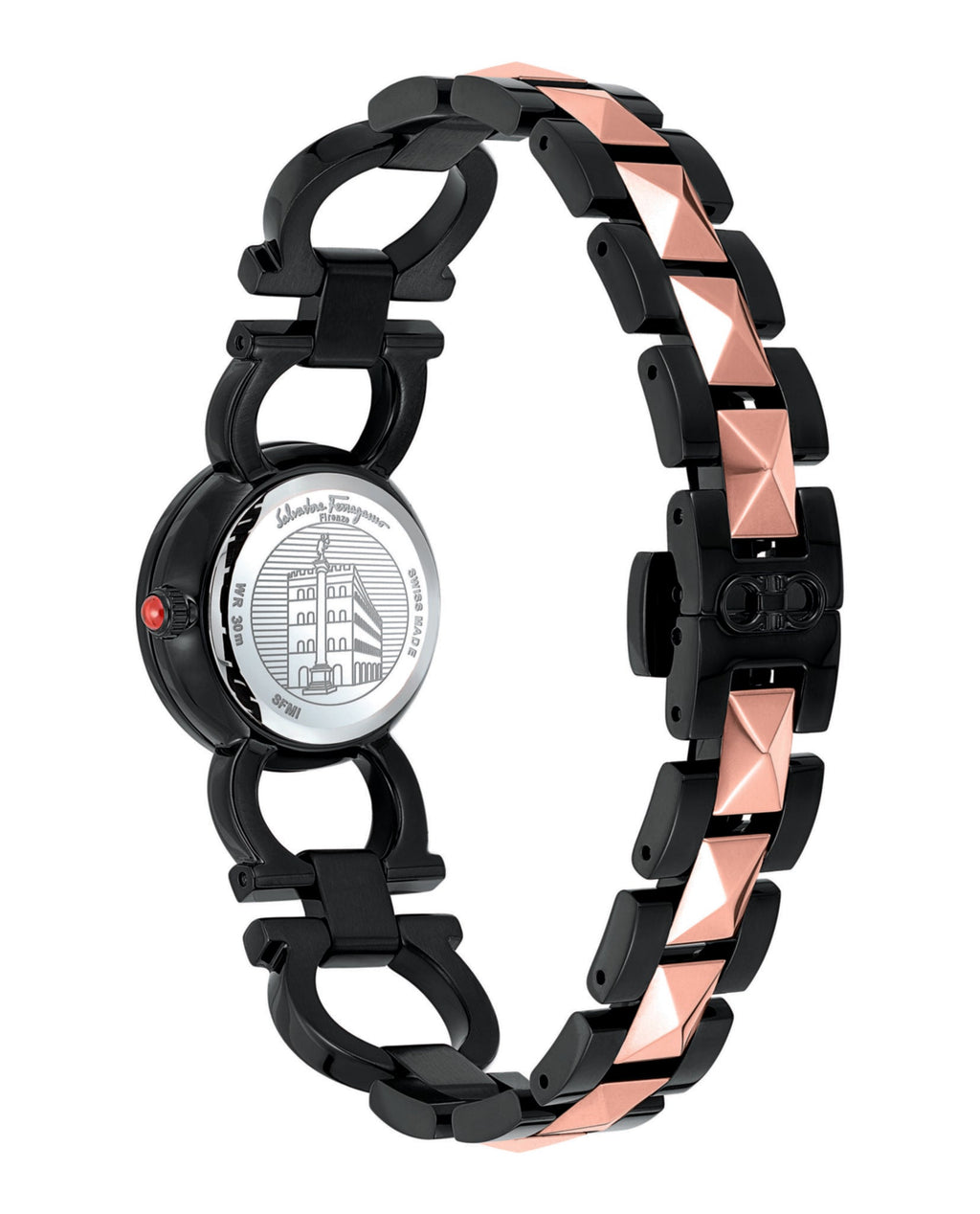 Double Gancini Stud Bracelet Watch