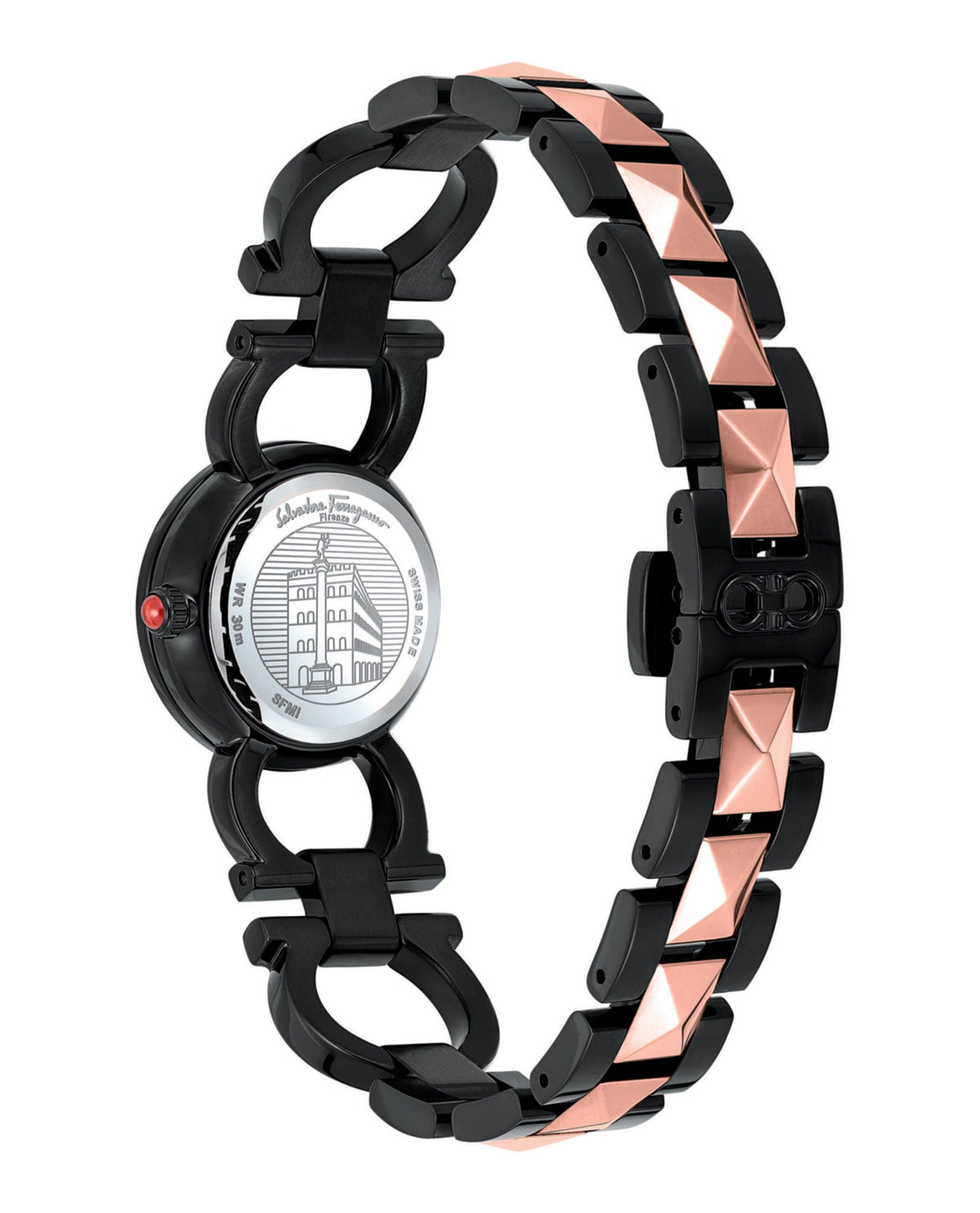 Double Gancini Stud Bracelet Watch