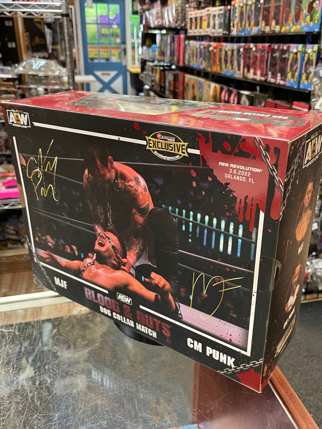 Blood & Guts: CM Punk & MJF  (AEW Unmatched Collection, Jazwares) **SEALED**