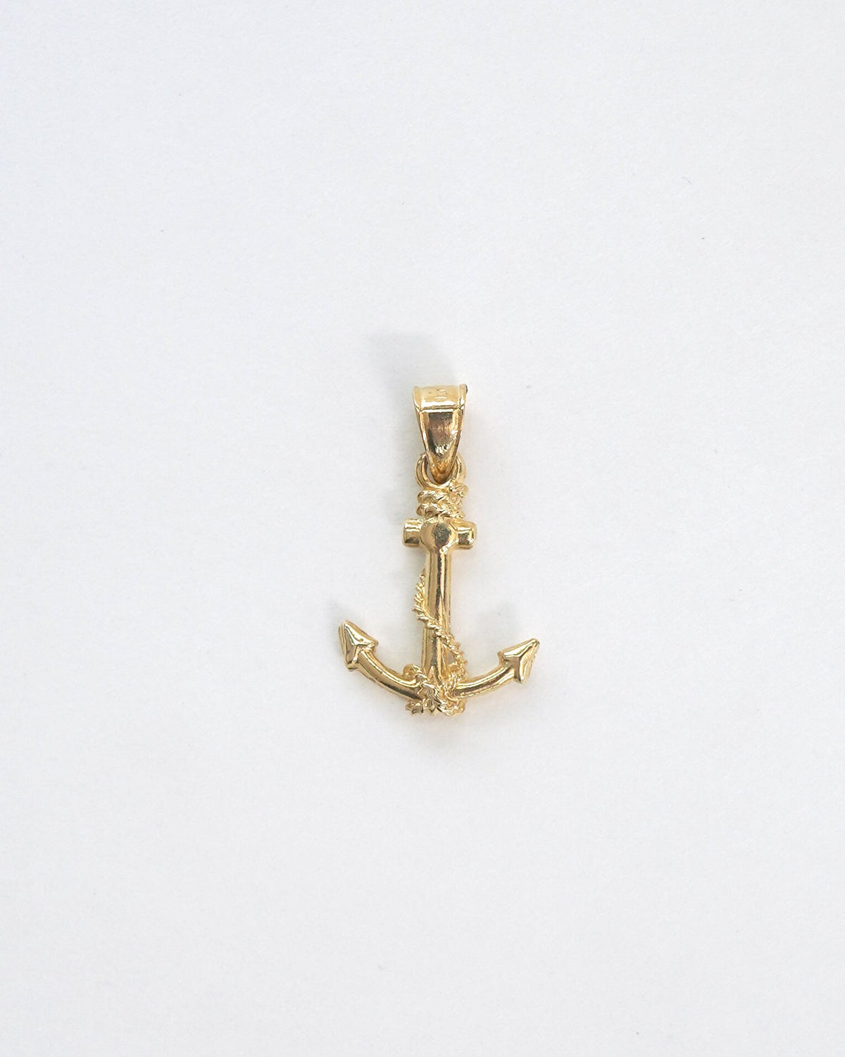14k Gold Anchor Charm