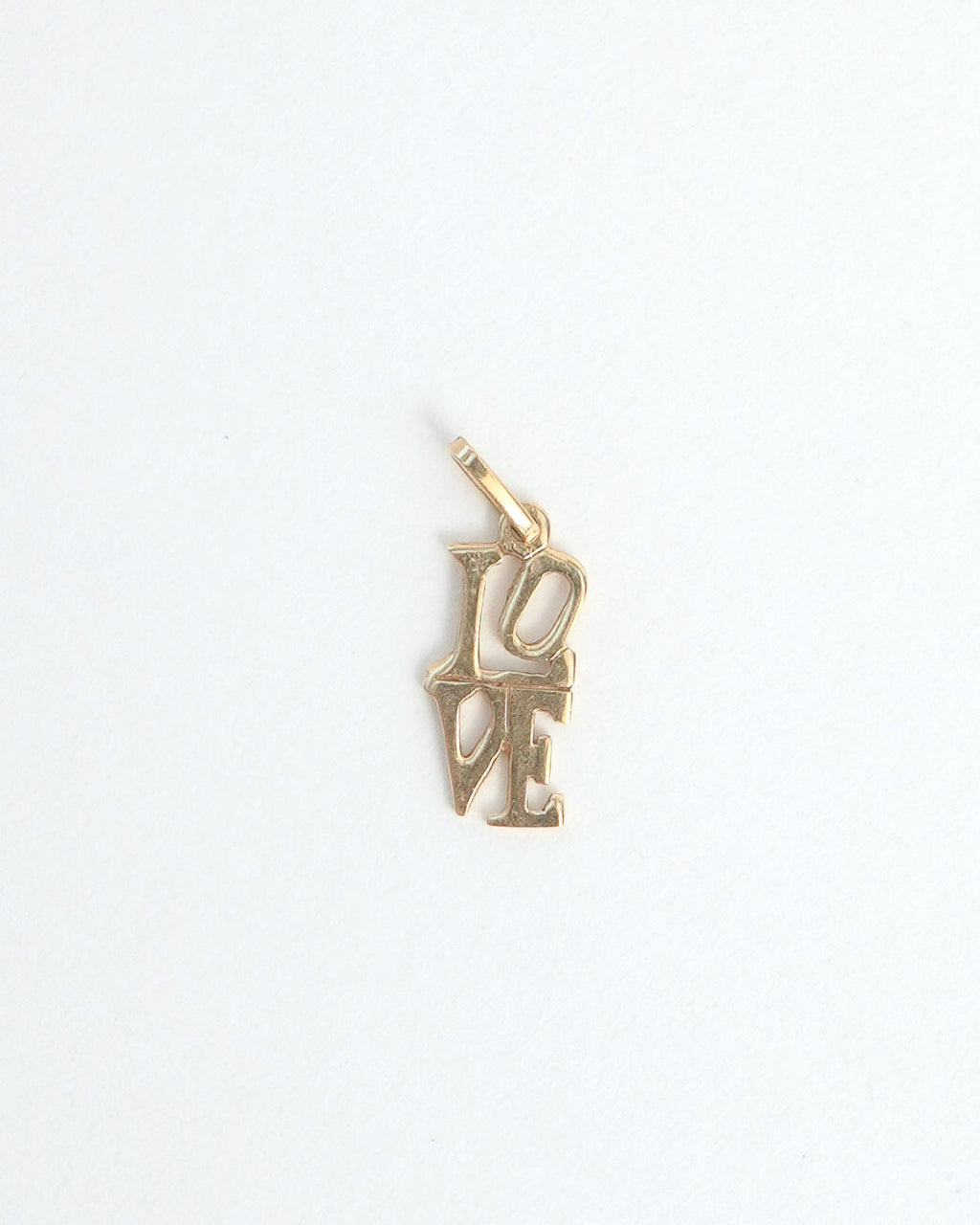 14k Gold 'Love' Charm
