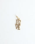14k Gold 'Love' Charm