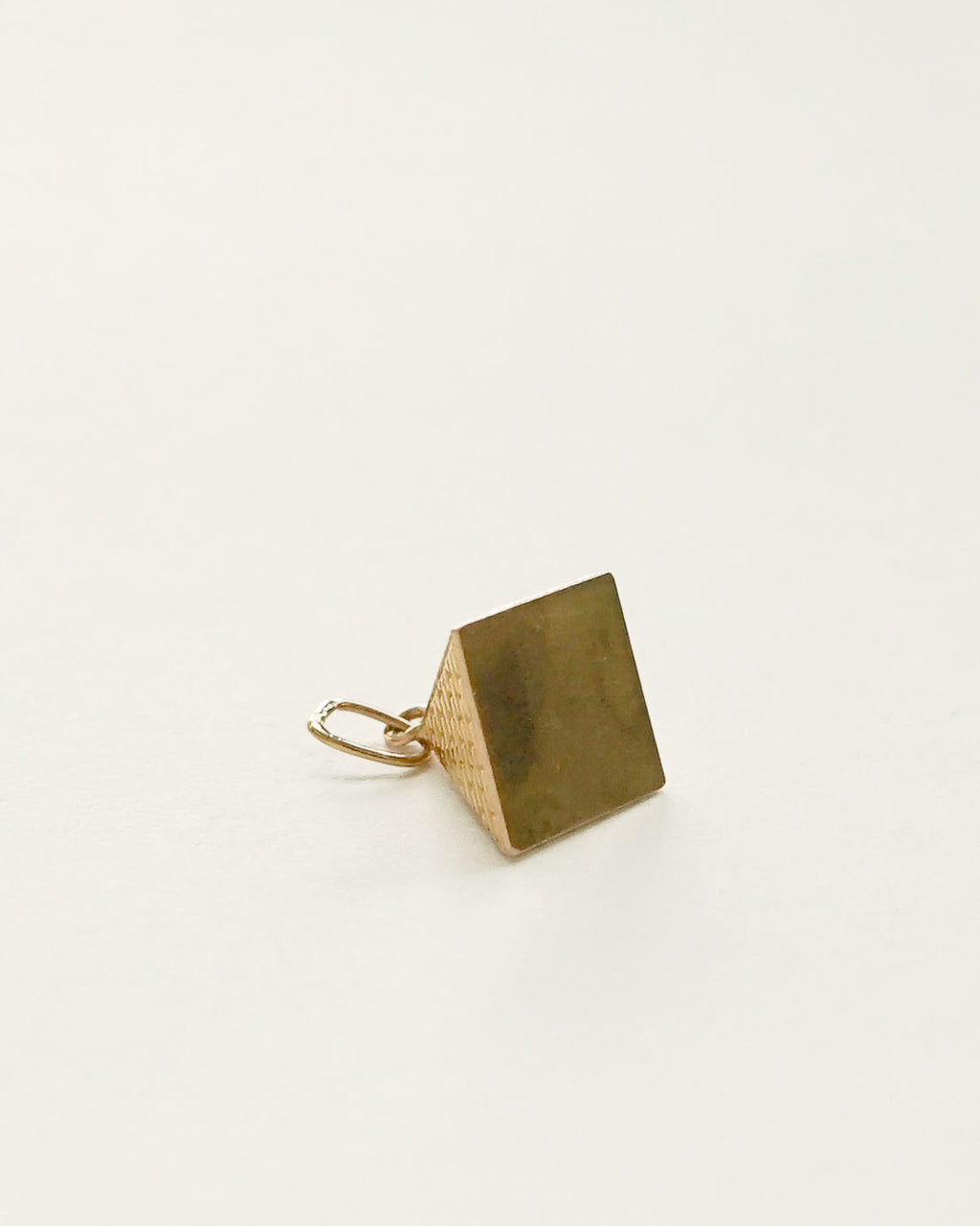 18k Gold Pyramid Charm