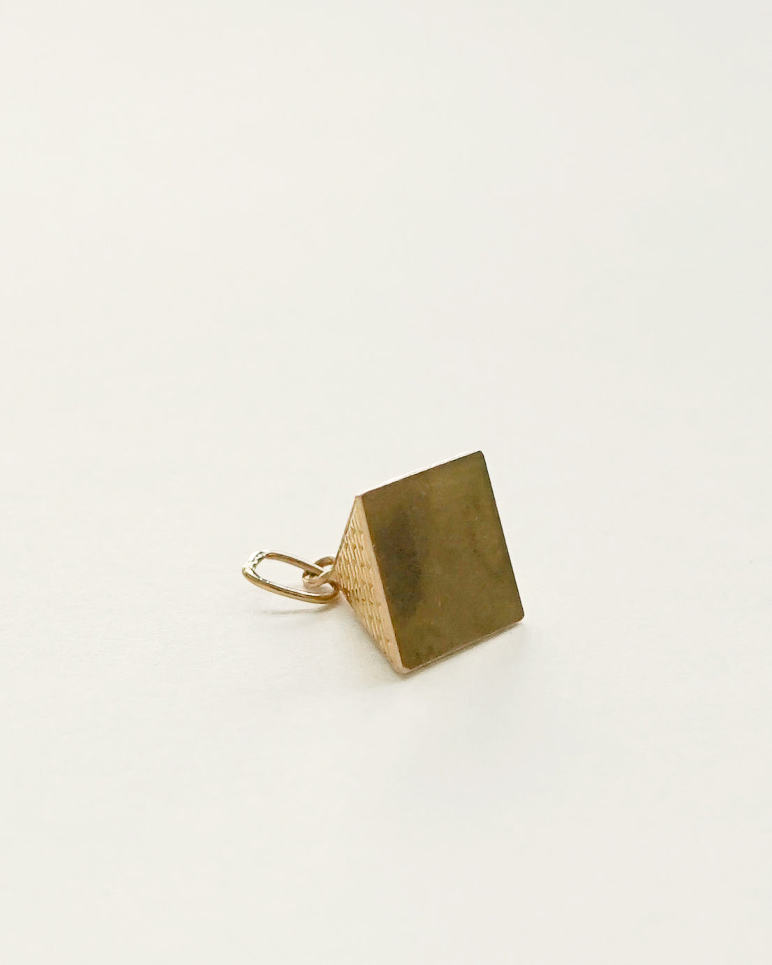 18k Gold Pyramid Charm