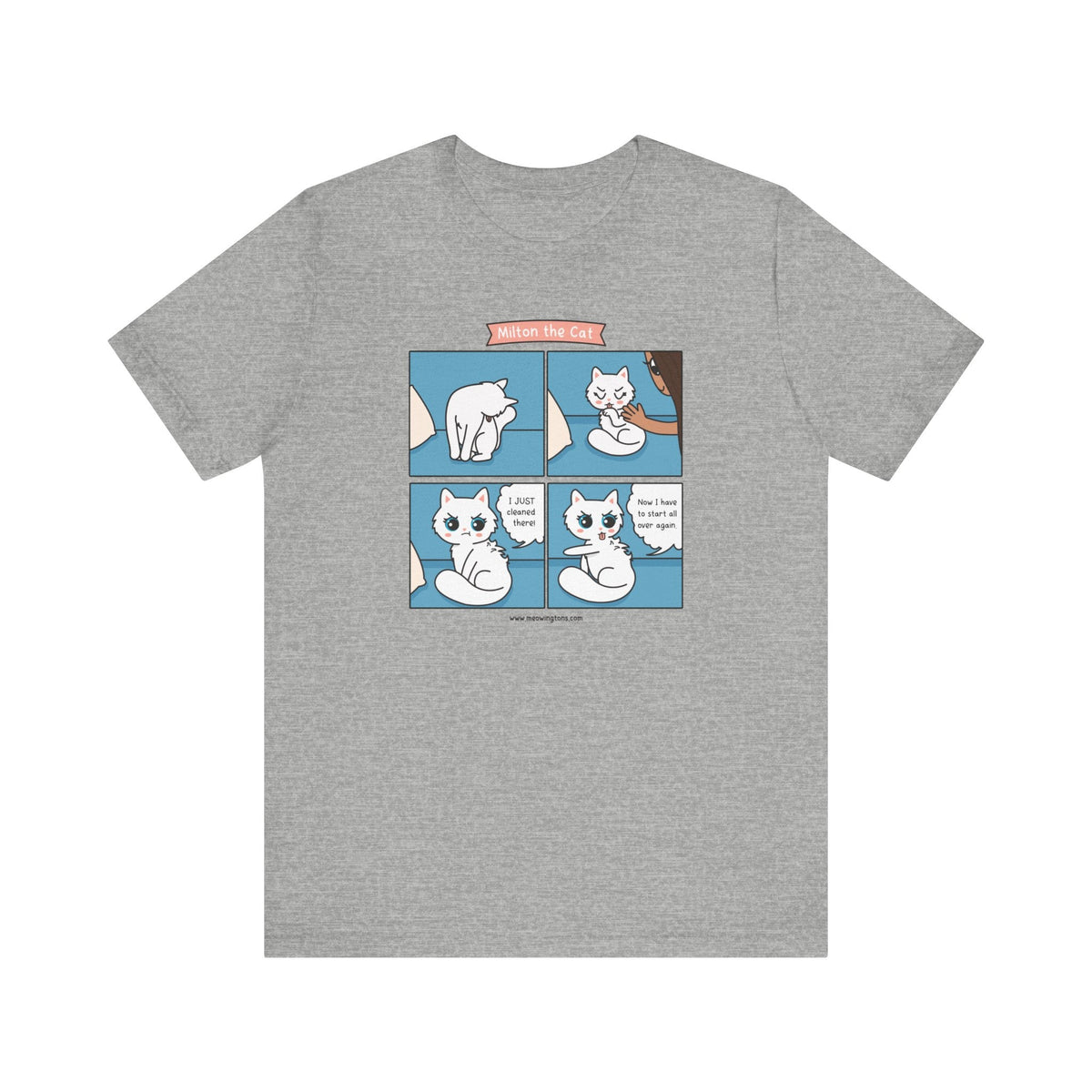 Cat Grooming Comic T-Shirt