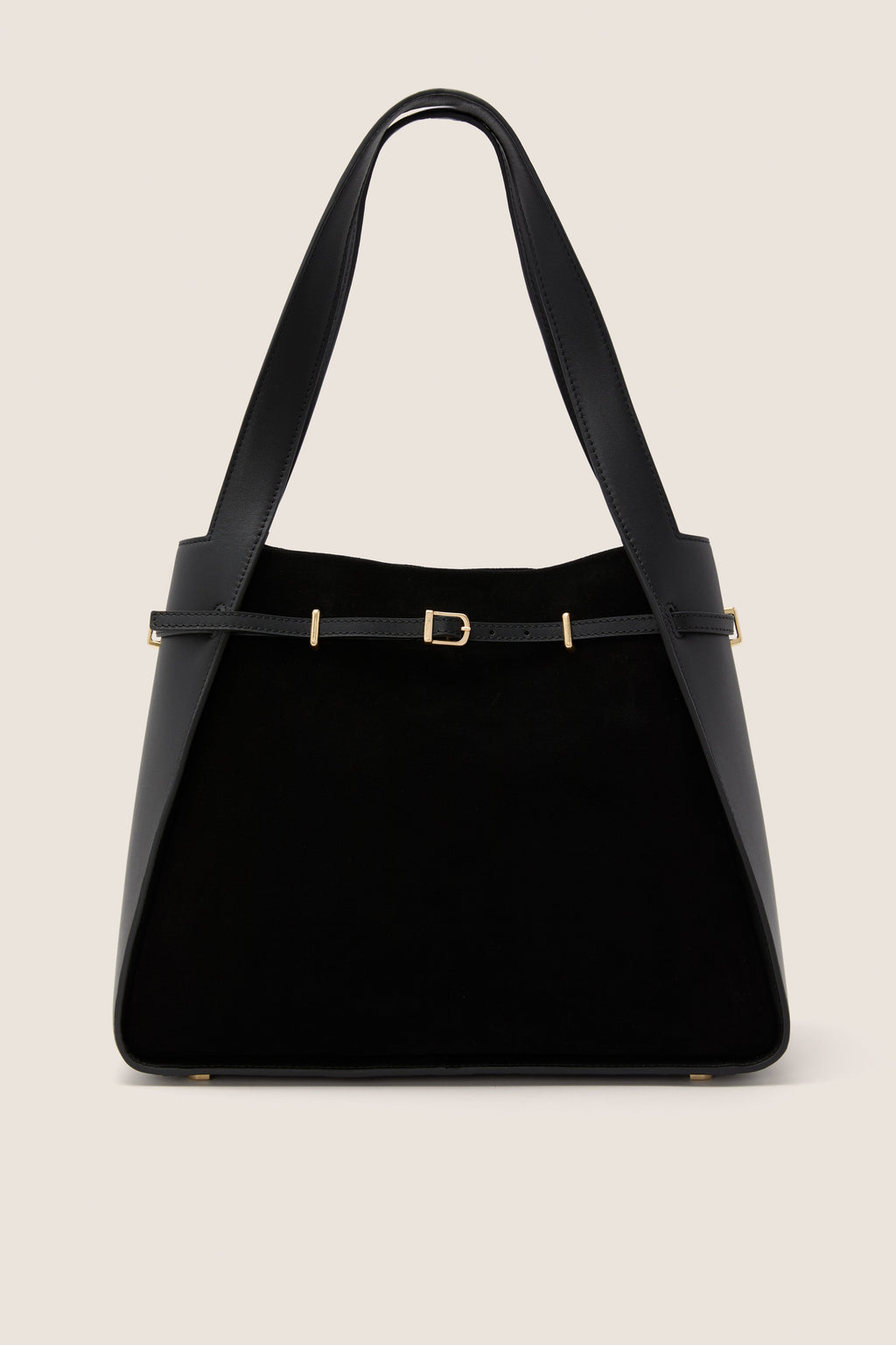 Black Cleo Suede Tote