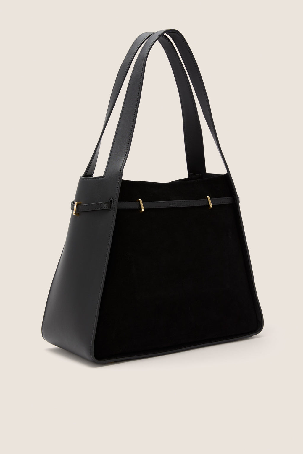 Black Cleo Suede Tote