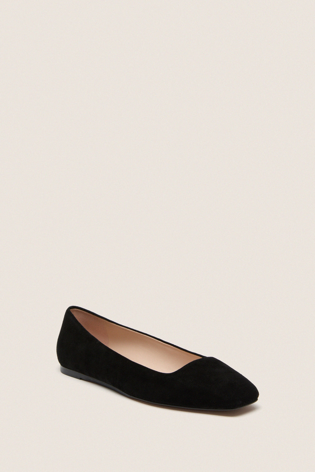 Black Suede Nadia Flats