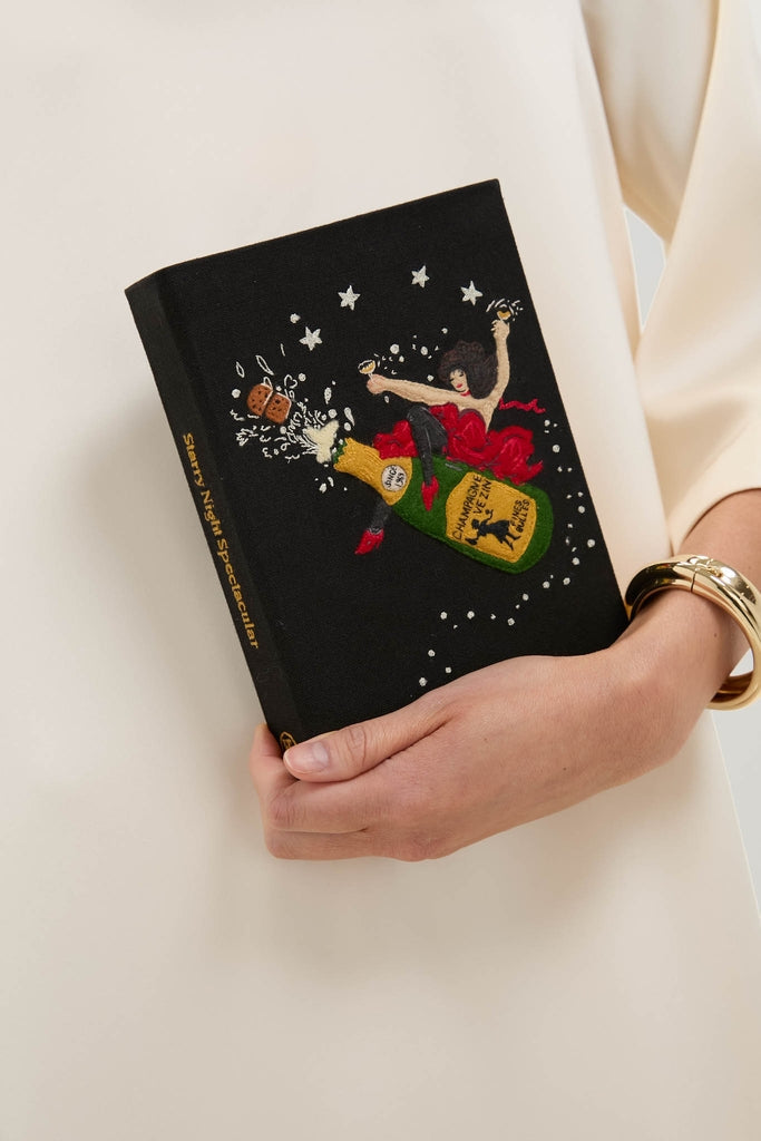 Black Starry Night Spectacular Book Clutch