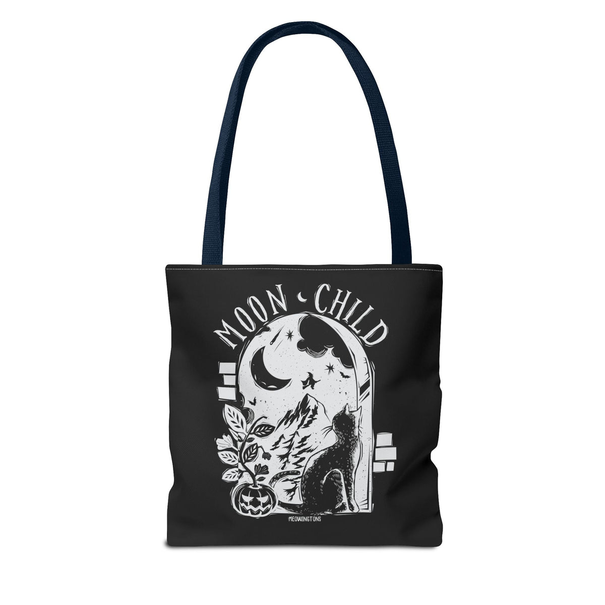 Moon Child Halloween Cat Tote Bag