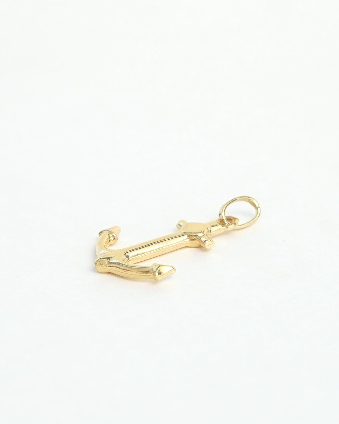 14k Gold Anchor Charm