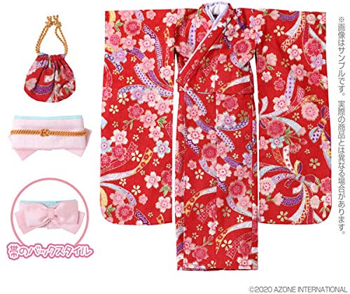 1/6 Pnm Kimono 套装 适合 Pureneemo ~Sakurashi~ Scarlet (娃娃用)