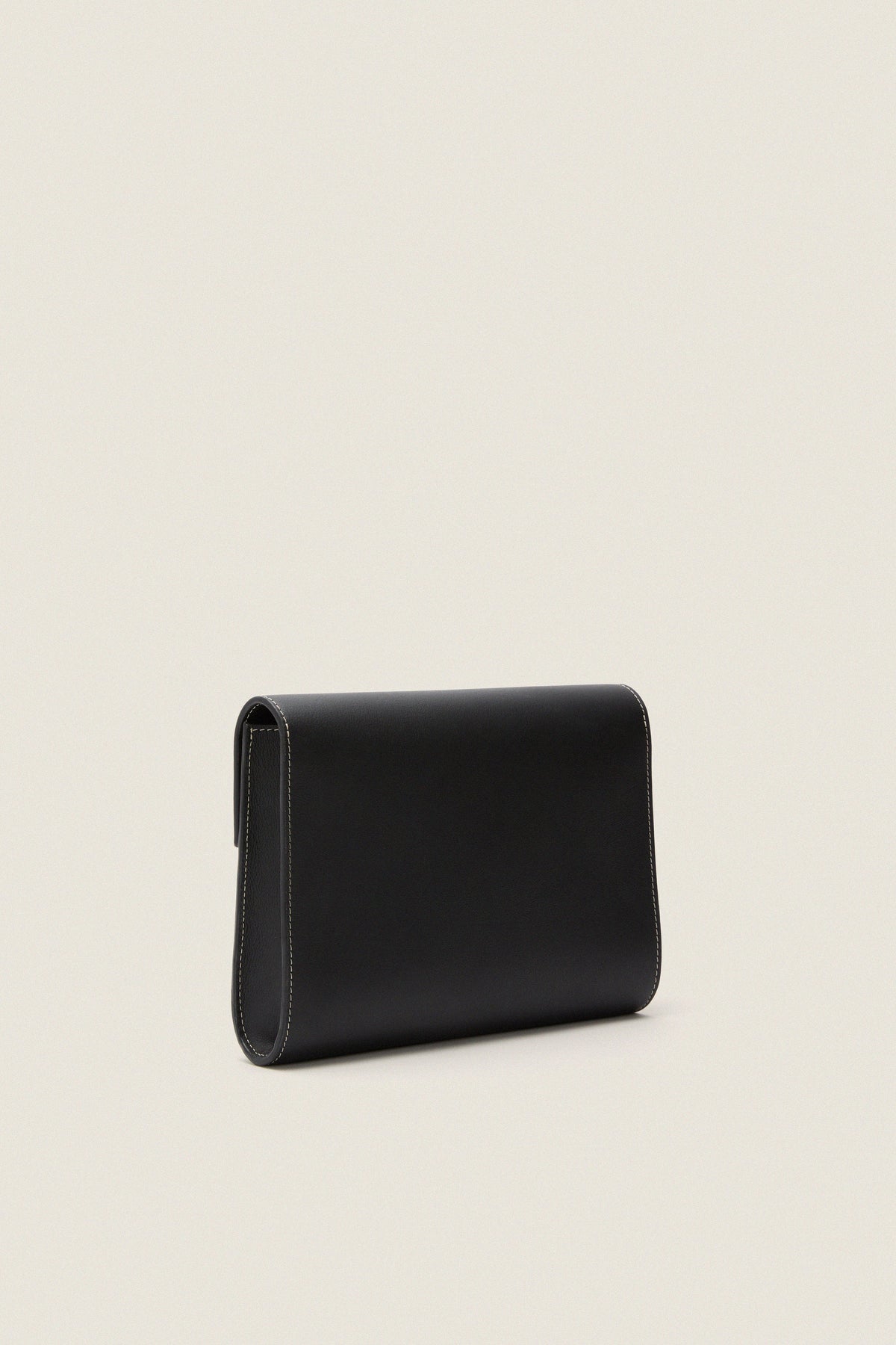 Black Nappa Large Soft Clutch