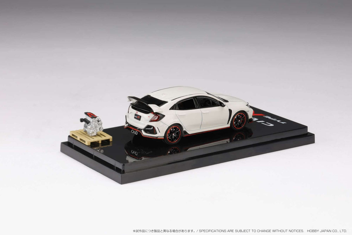 1/64 本田思域 Type R FK8 2020 Hobby Japan 白色 带引擎展示