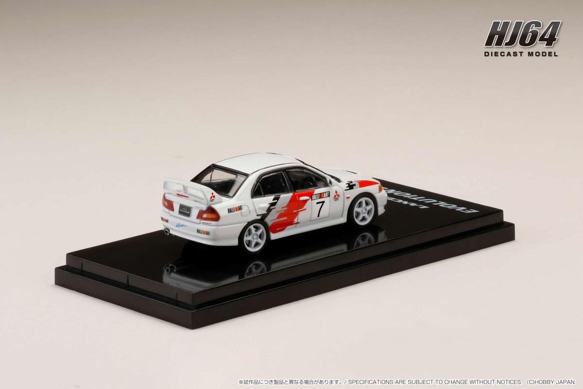 1/64 Hobby Japan 三菱 Lancer GSR Evo IV Gr.A 拉力赛 Scotia White