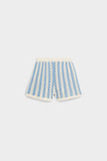 Blue Stripes Mekylane Shorts