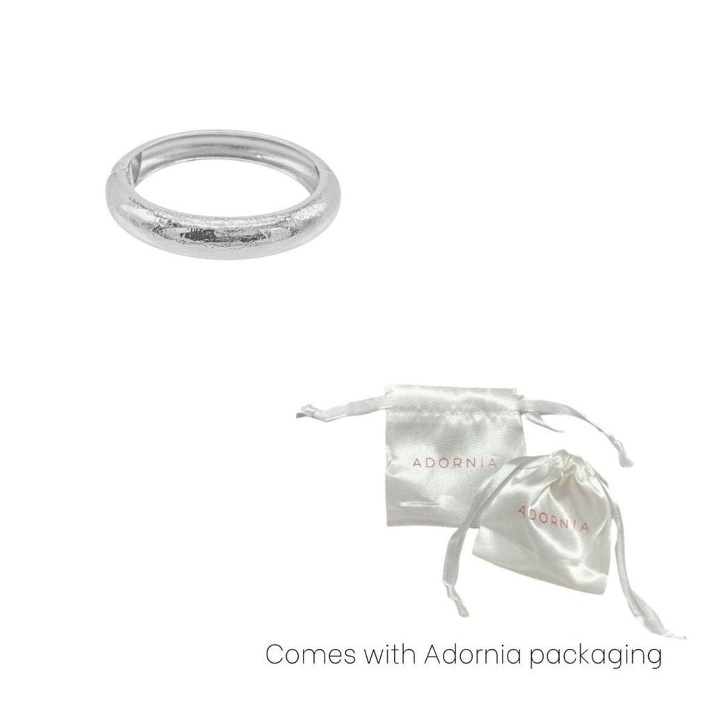 Silver Plated Texturized Bangle