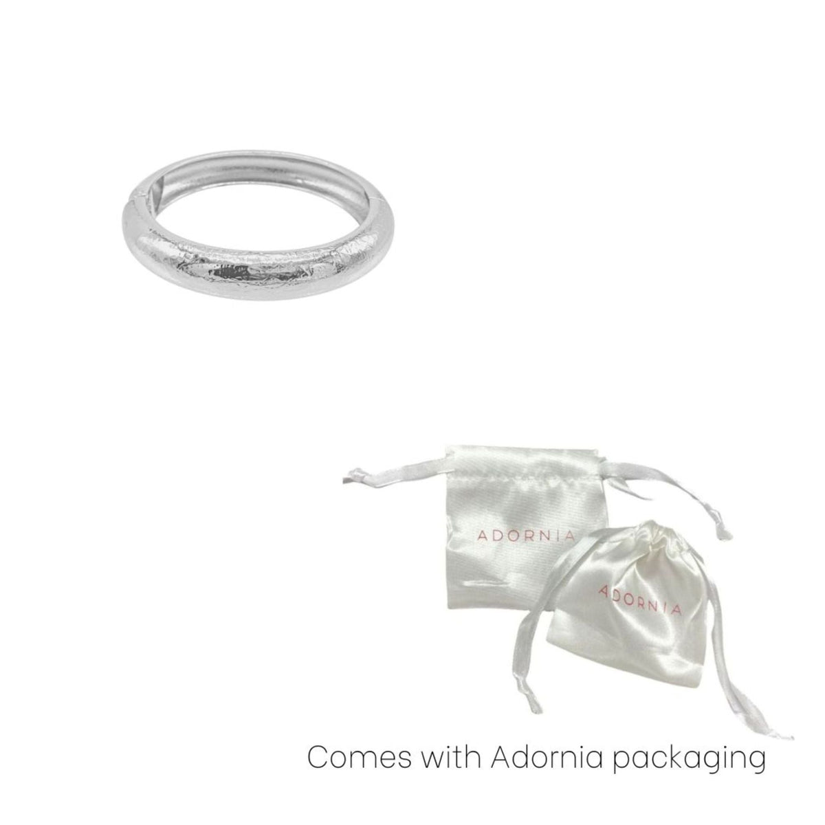 Silver Plated Texturized Bangle
