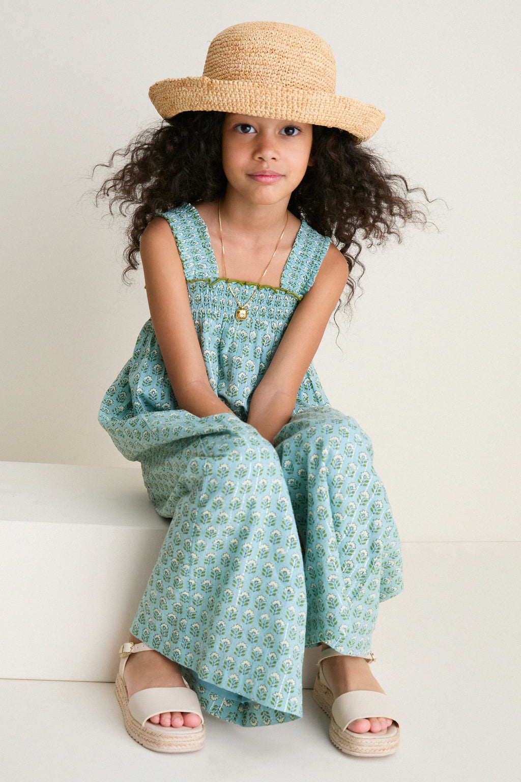 Blue Prairie Block Print Eleven Jumper