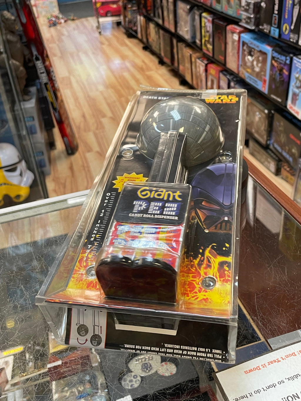 Giant Pez Death Star 12”(Star Wars, Candy Dispenser) OPEN BOX