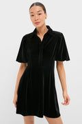 Black Velvet Mini Delaney Dress
