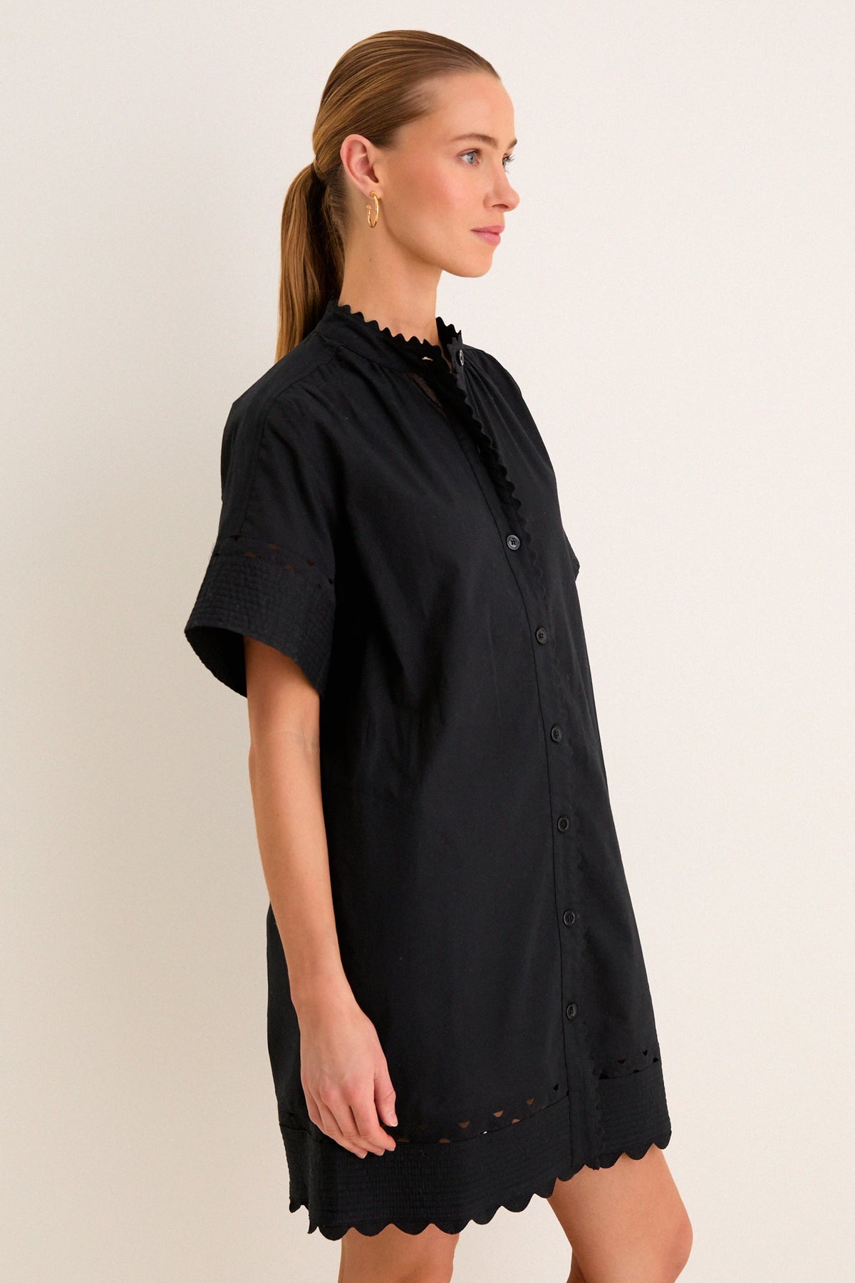 Black Linen Cornelia Dress