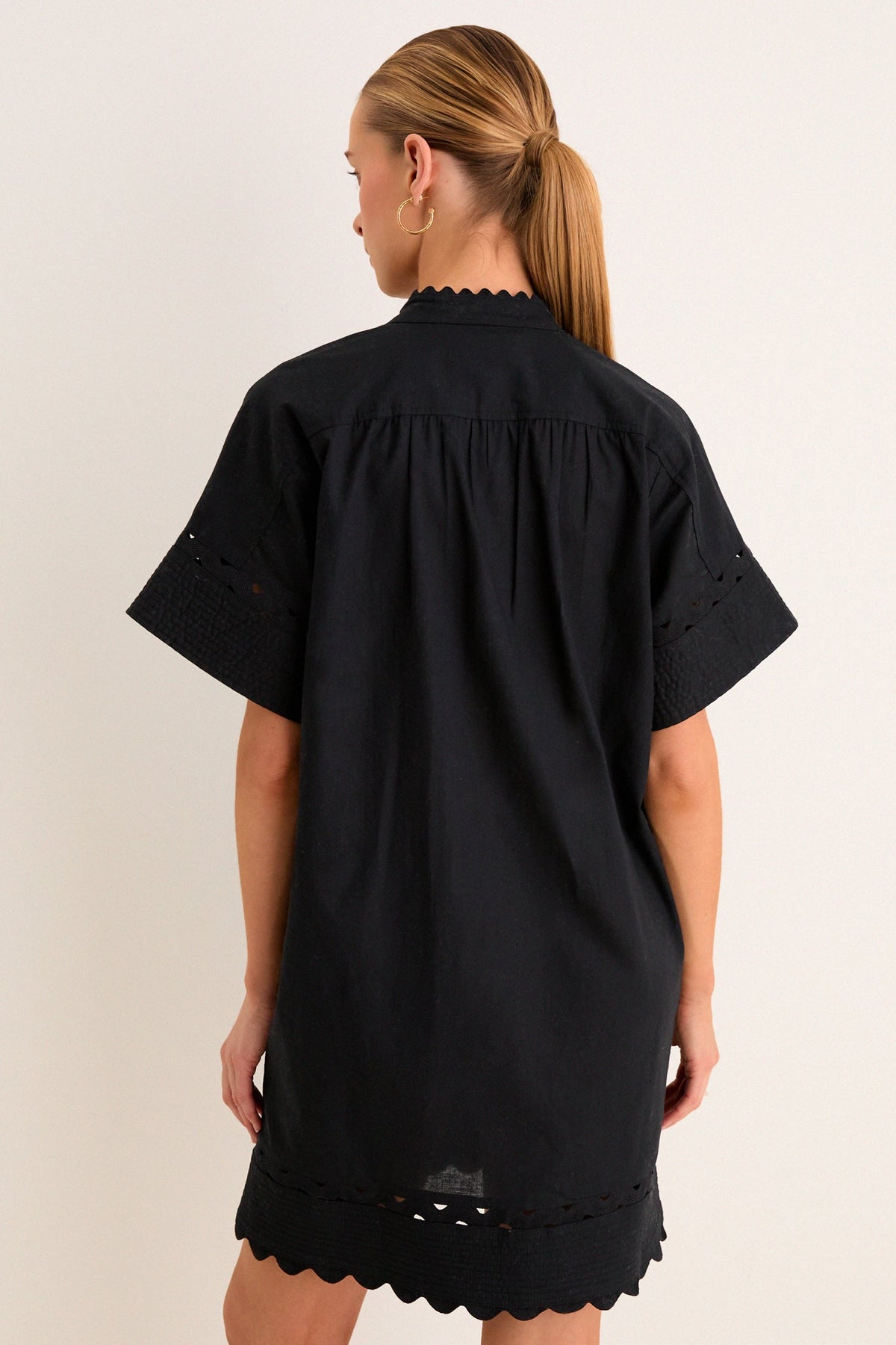Black Linen Cornelia Dress