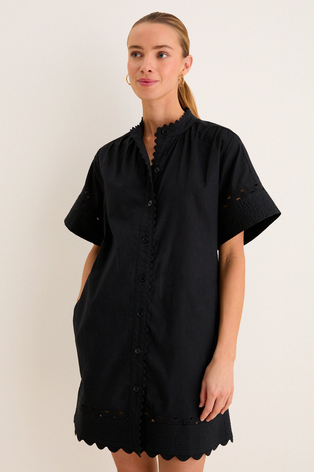 Black Linen Cornelia Dress