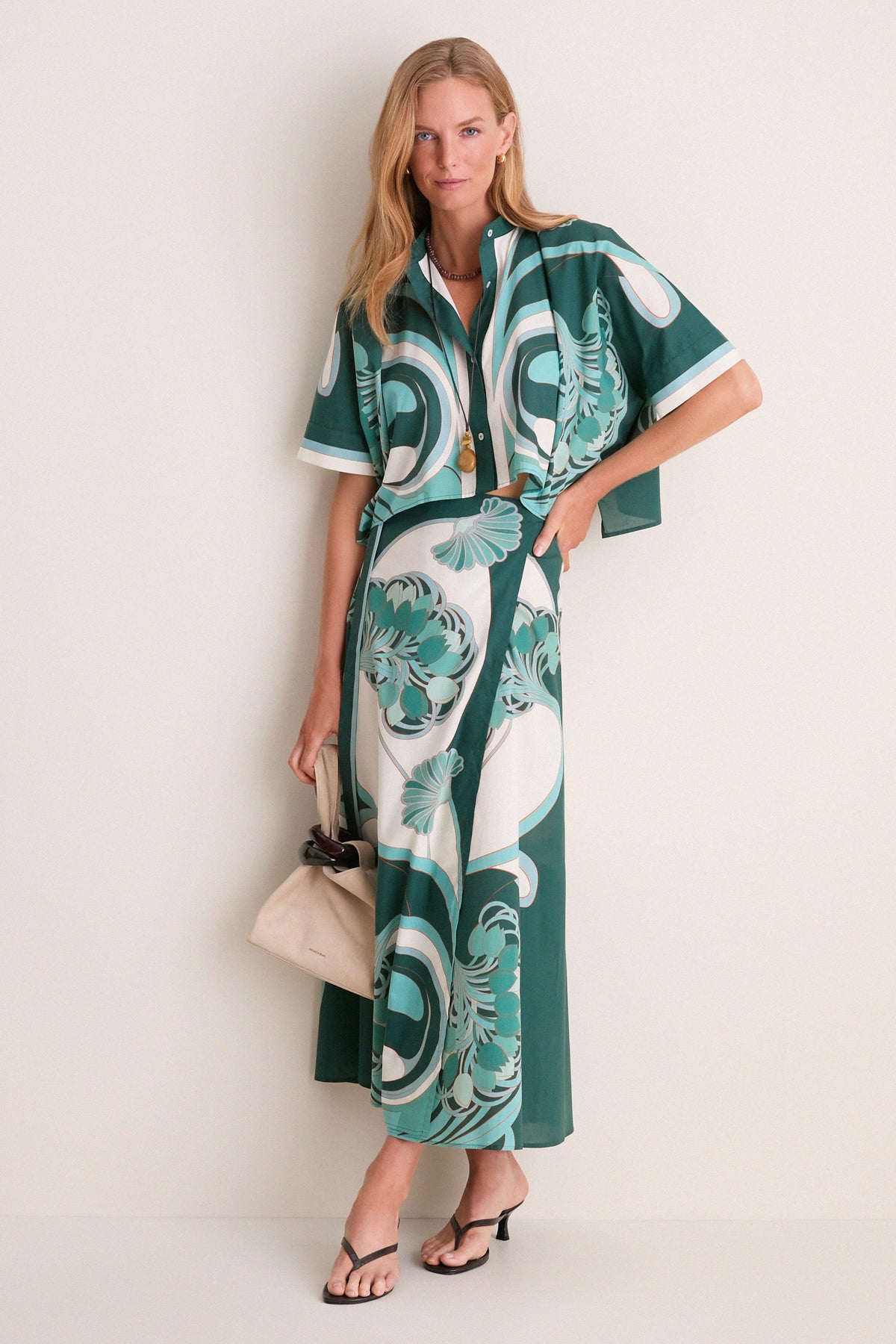 Blooming Tulip Placee Mini Foulard Shirt