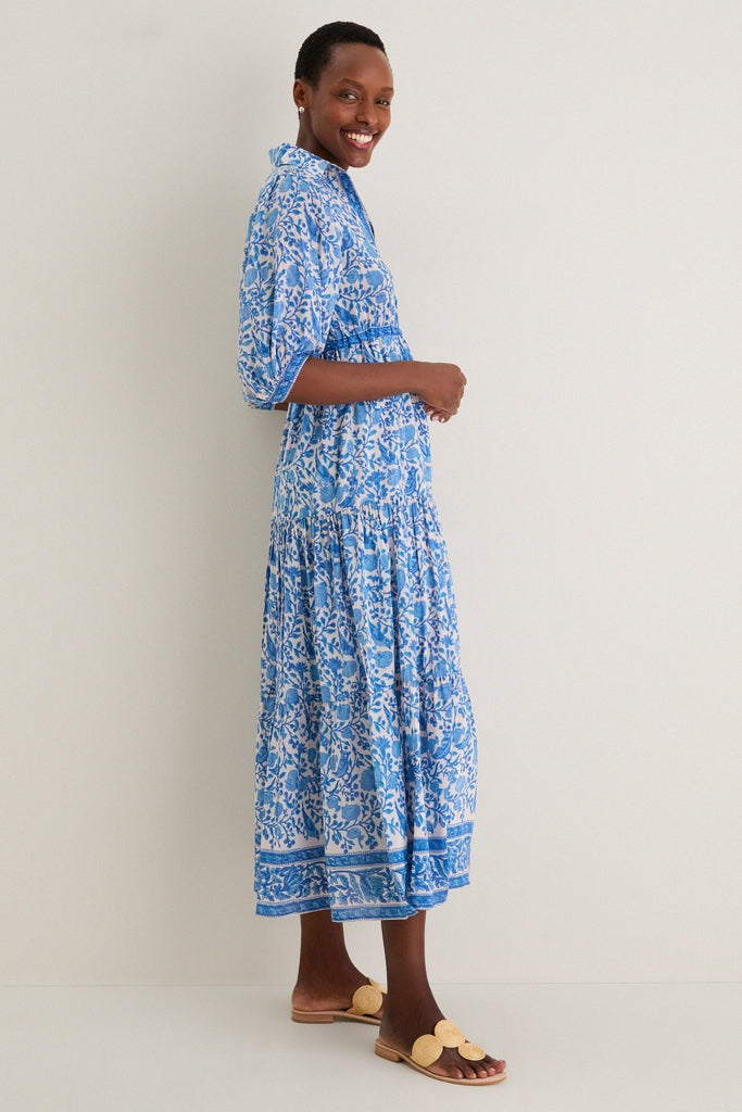 Blue White Blair Maxi Dress