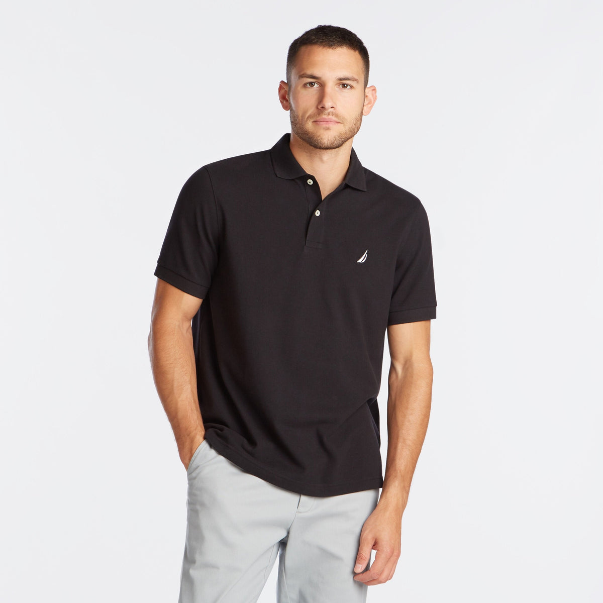 Nautica Mens Classic Fit Deck Polo