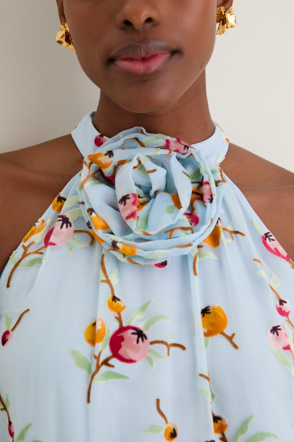 Blue Freya Print Tank Dress