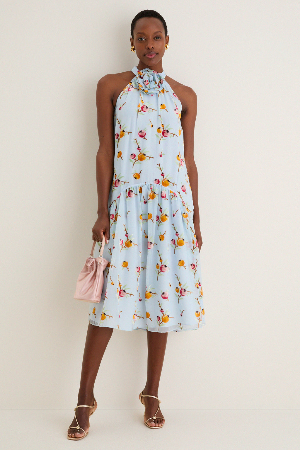 Blue Freya Print Tank Dress