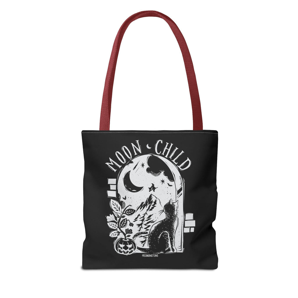 Moon Child Halloween Cat Tote Bag