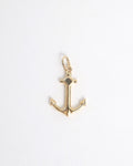 14k Gold Anchor Charm