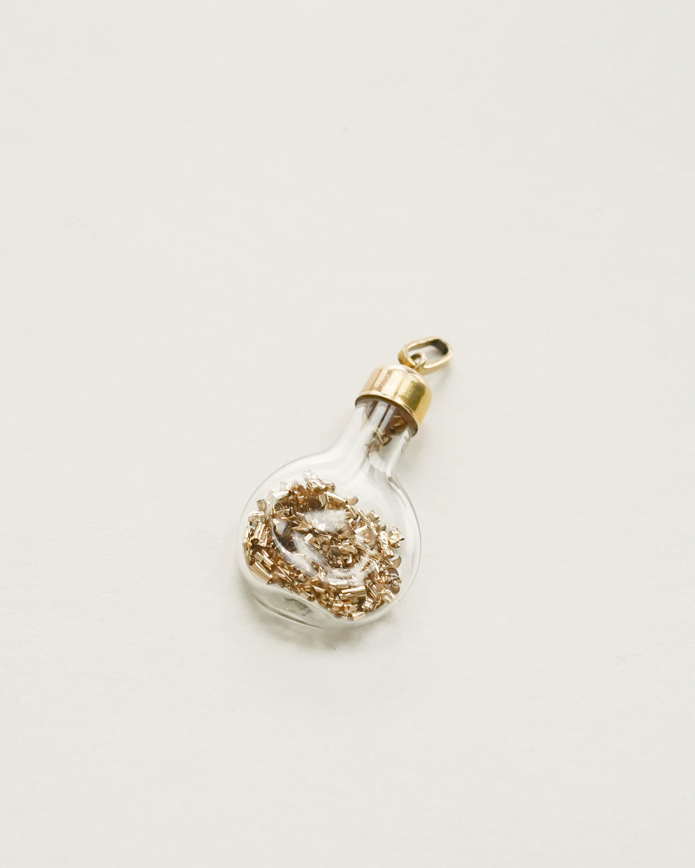 14k Gold Light Bulb Charm