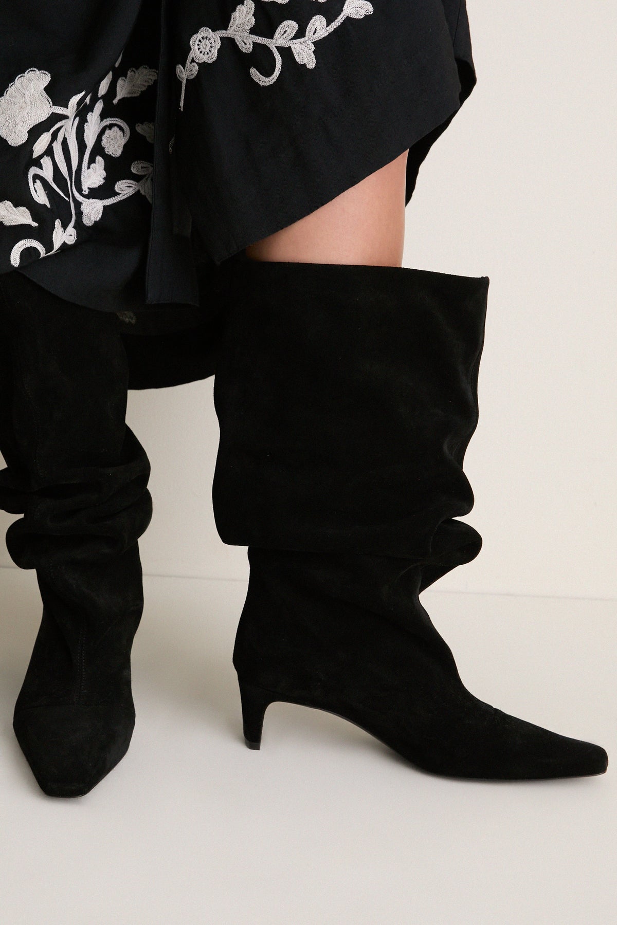 Black Wally Slouch Boot