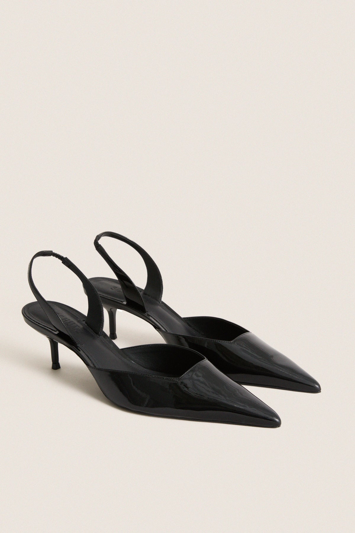 Black Paola Mid Heels