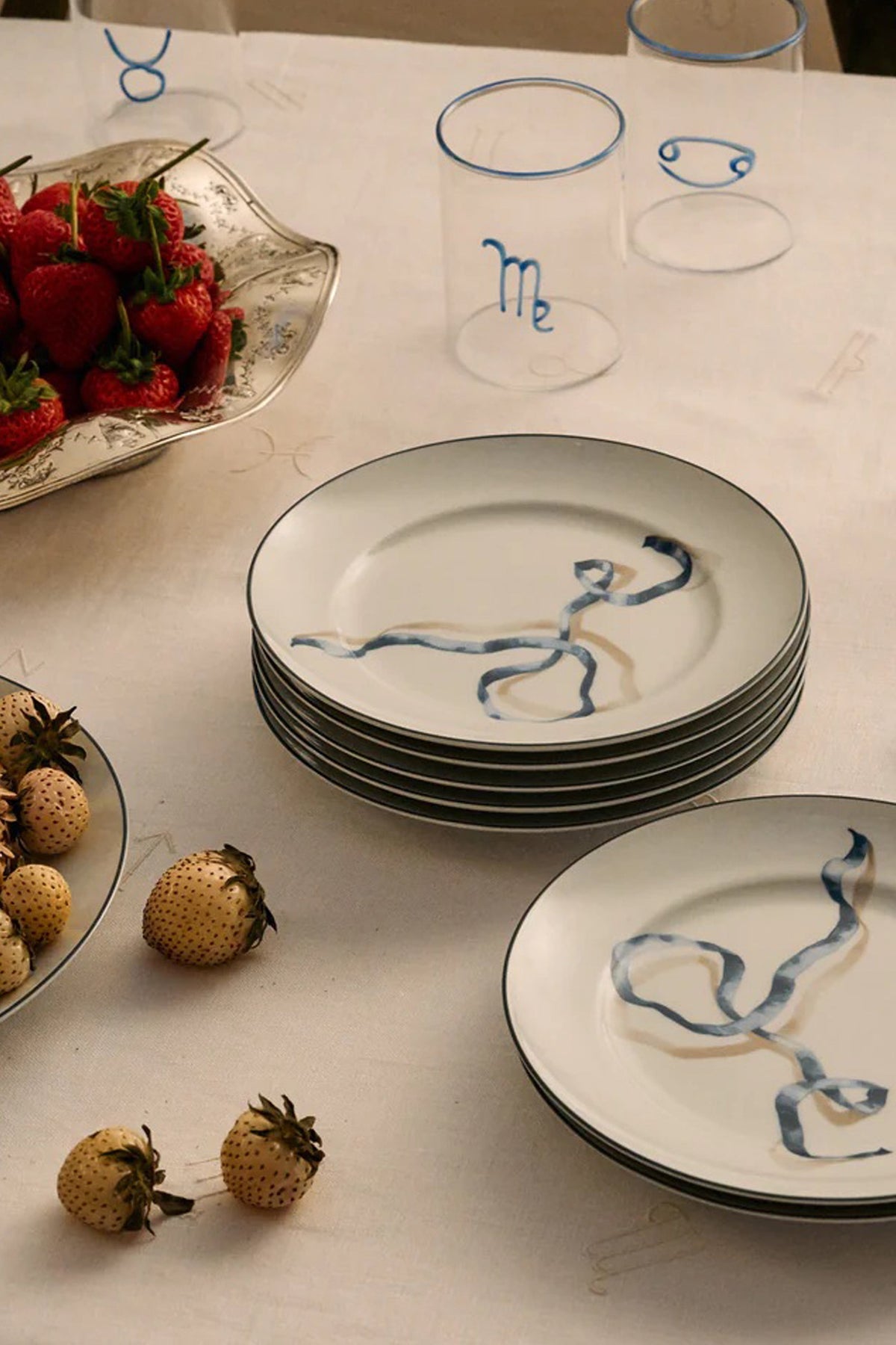 Blue Cancer Lowball Glass (Set of 2)