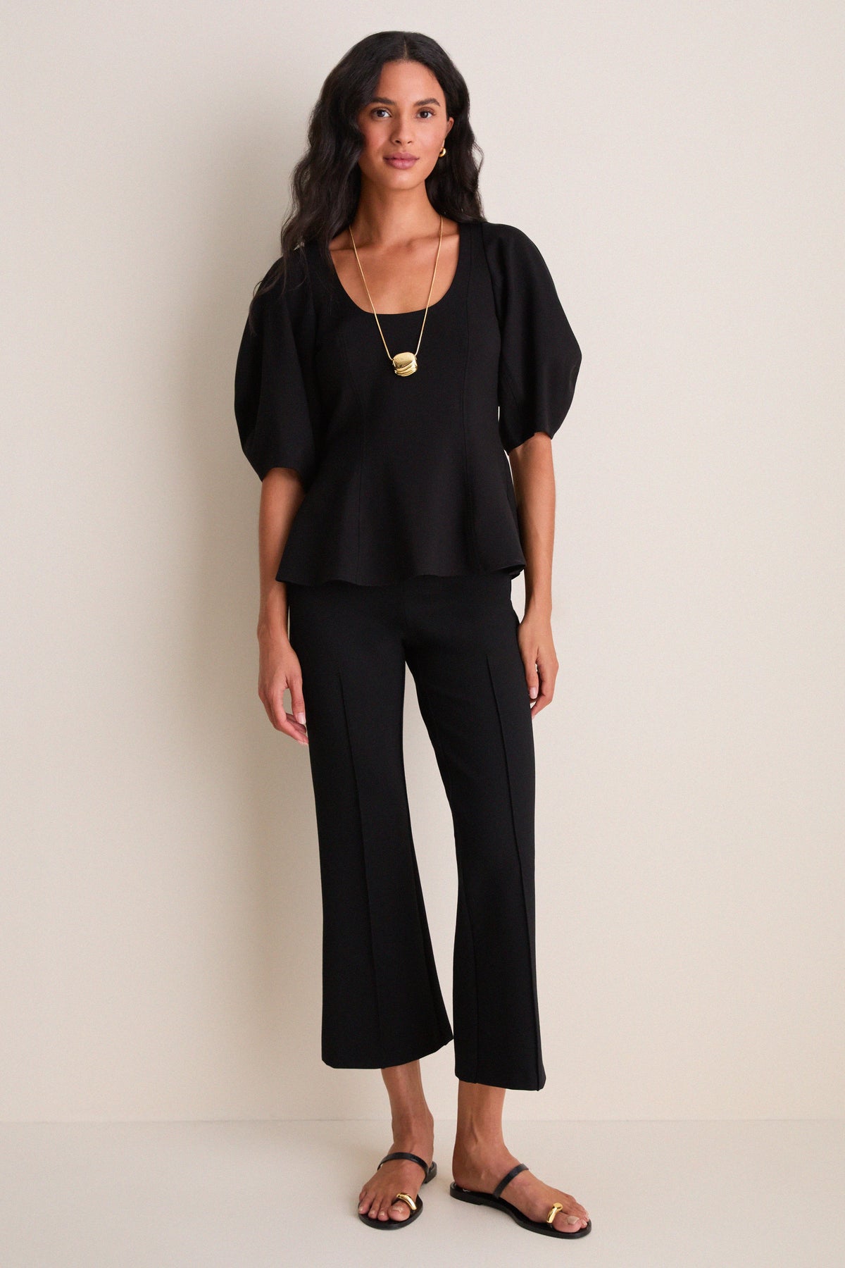 Black Ponte Rene Pull On Pant