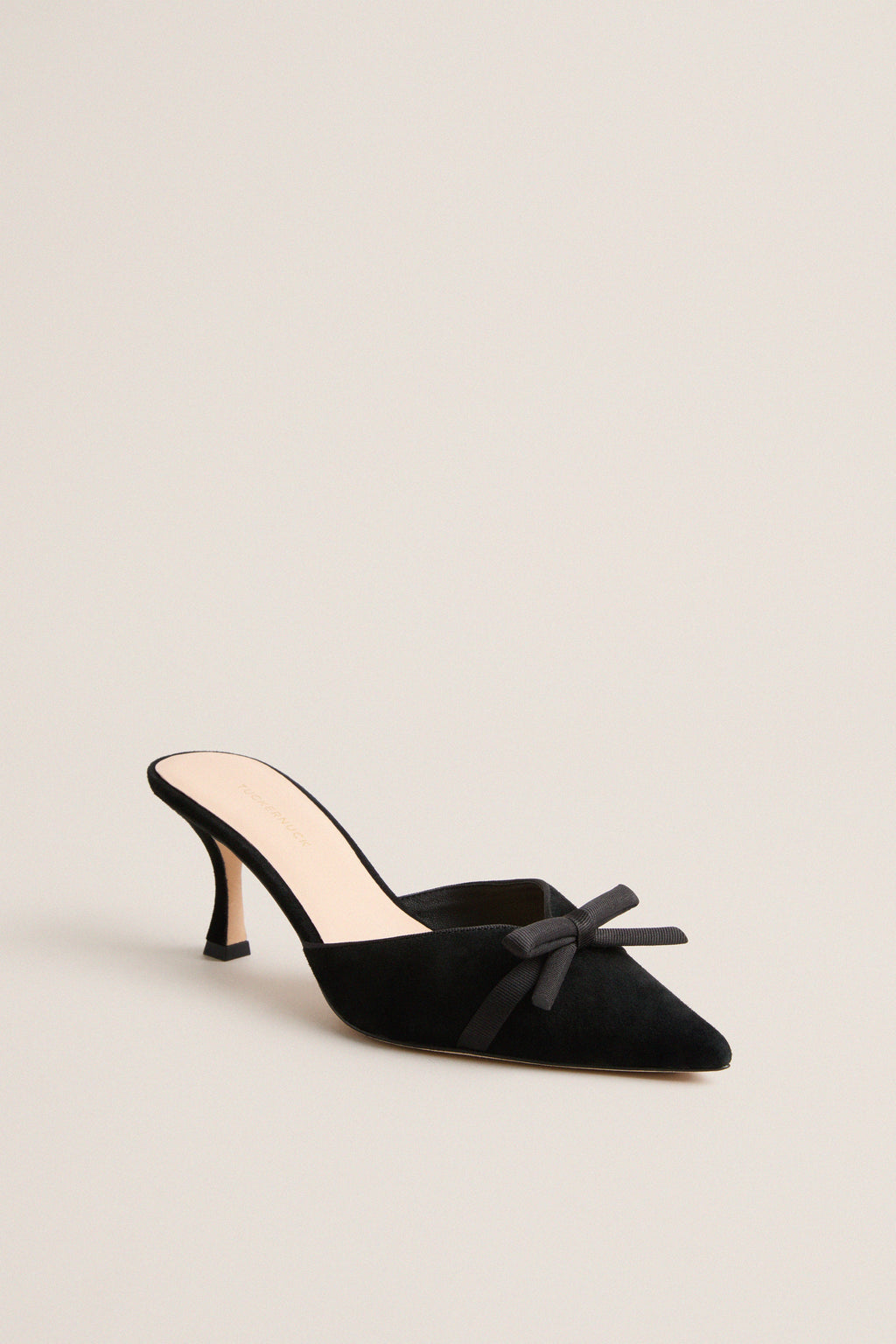Black Suede Molly Heels
