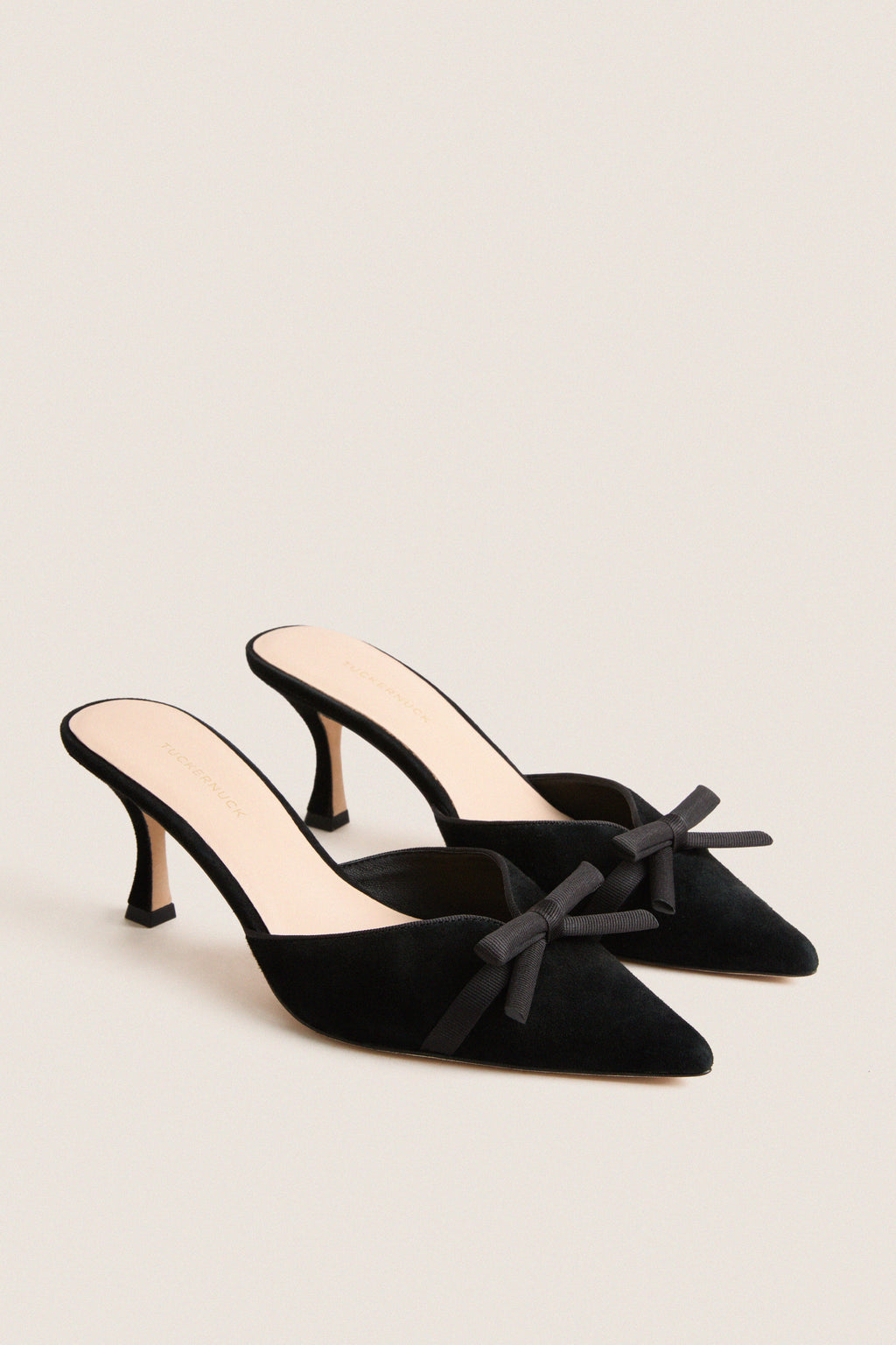 Black Suede Molly Heels