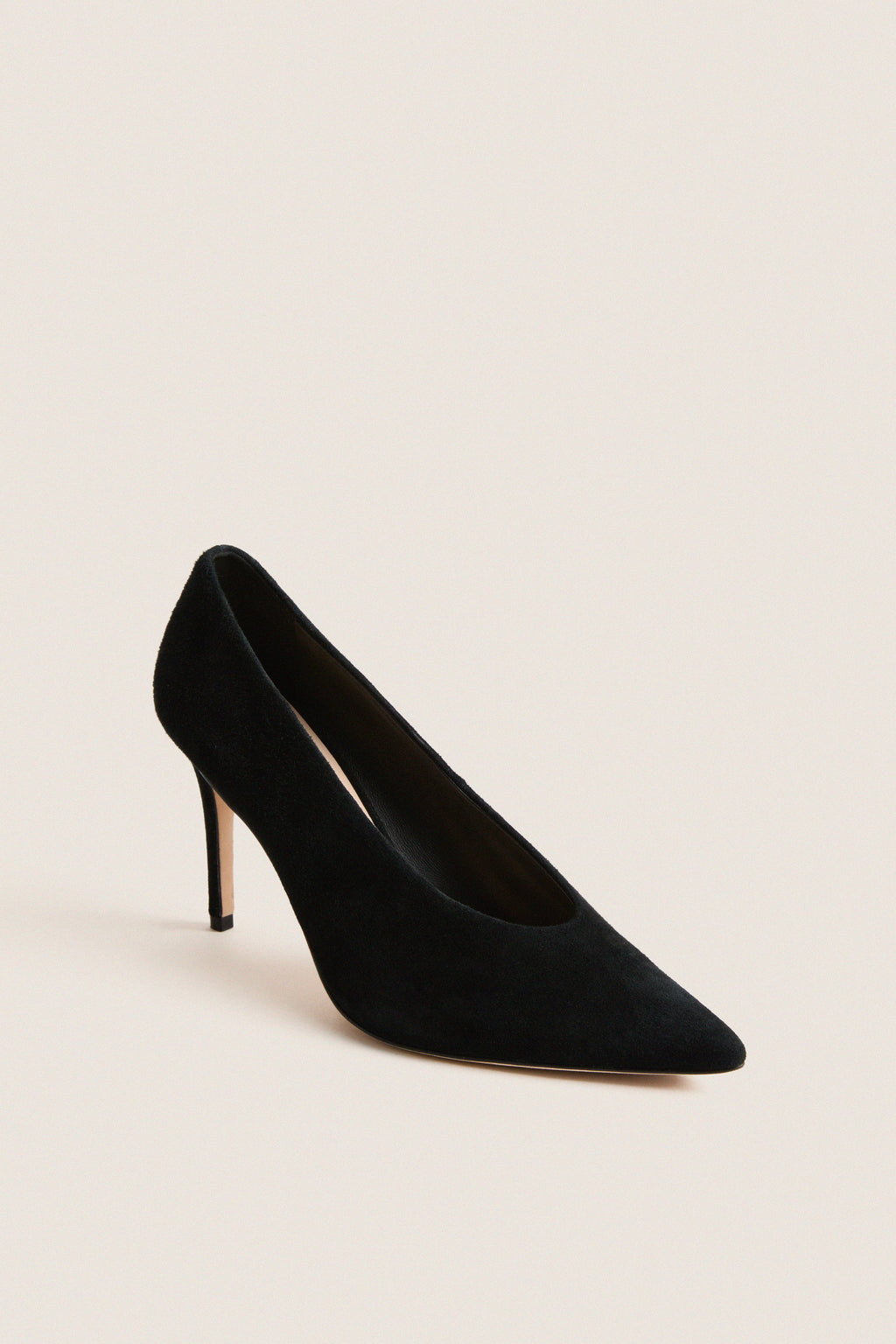 Black Suede Dove Heels