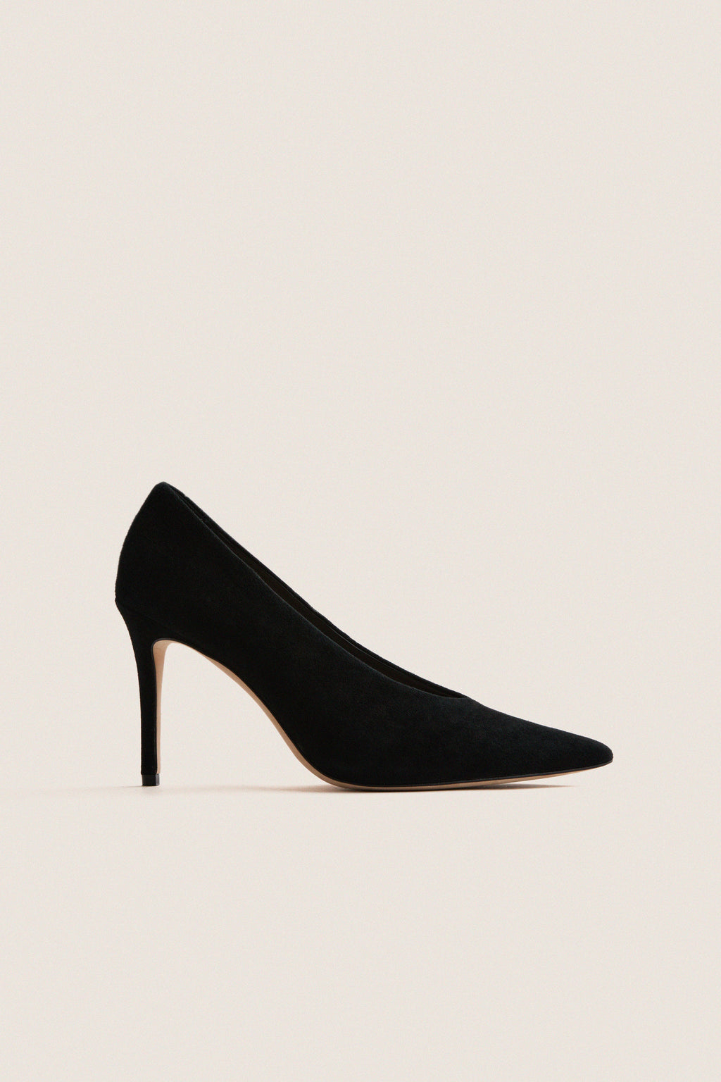 Black Suede Dove Heels