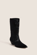 Black Calf Hair Wilson Cowboy Boots