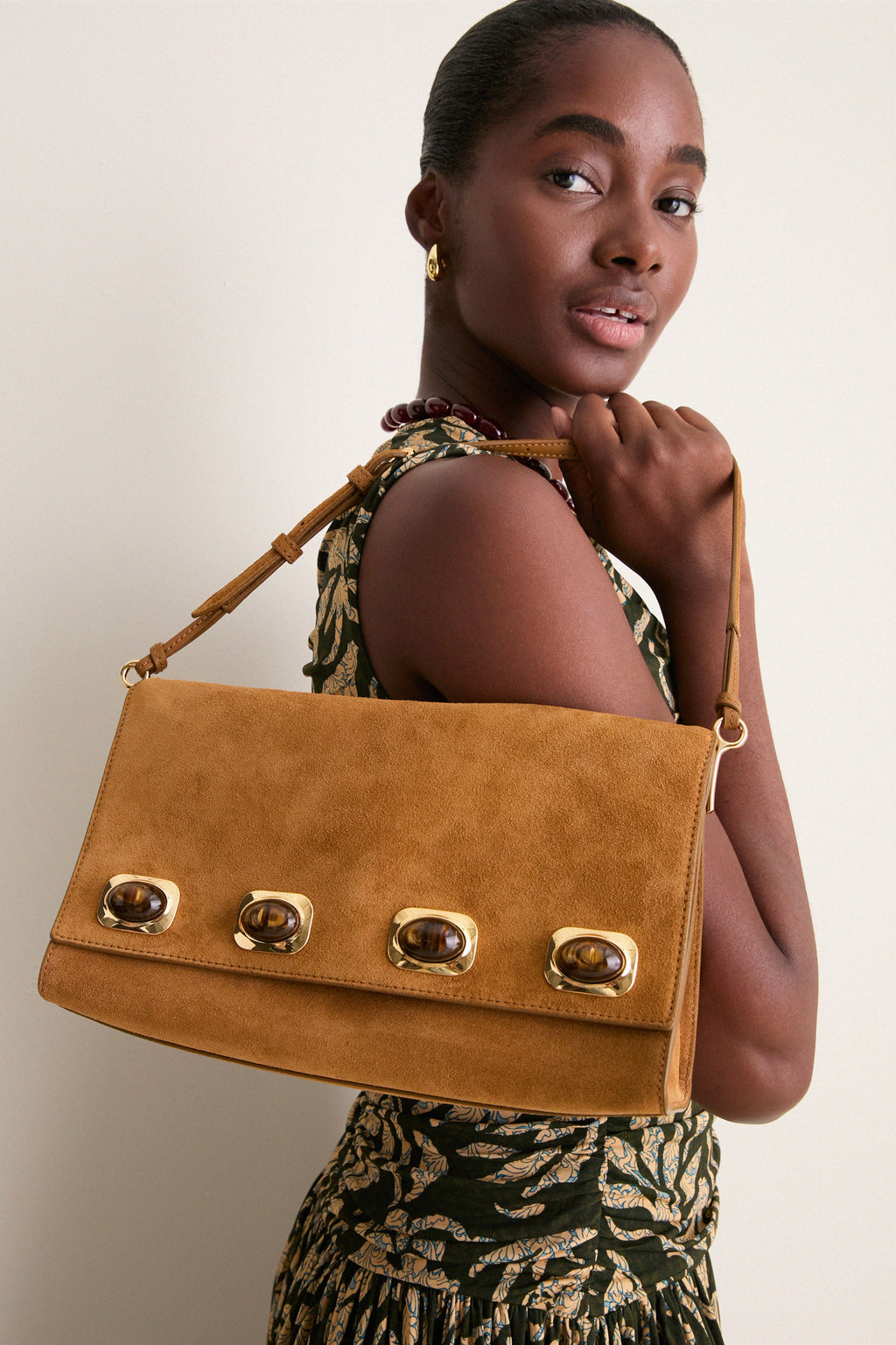 Acorn Stone Embellished Edit Bag