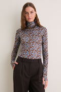 Autumn Vine Blue Viento Turtleneck