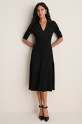 Black Pati Polo Midi Dress
